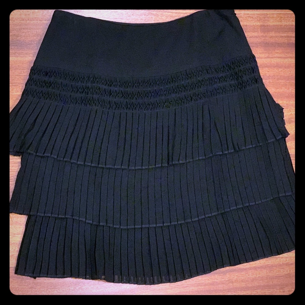 NWT catherine malandrino silk pleated skirt